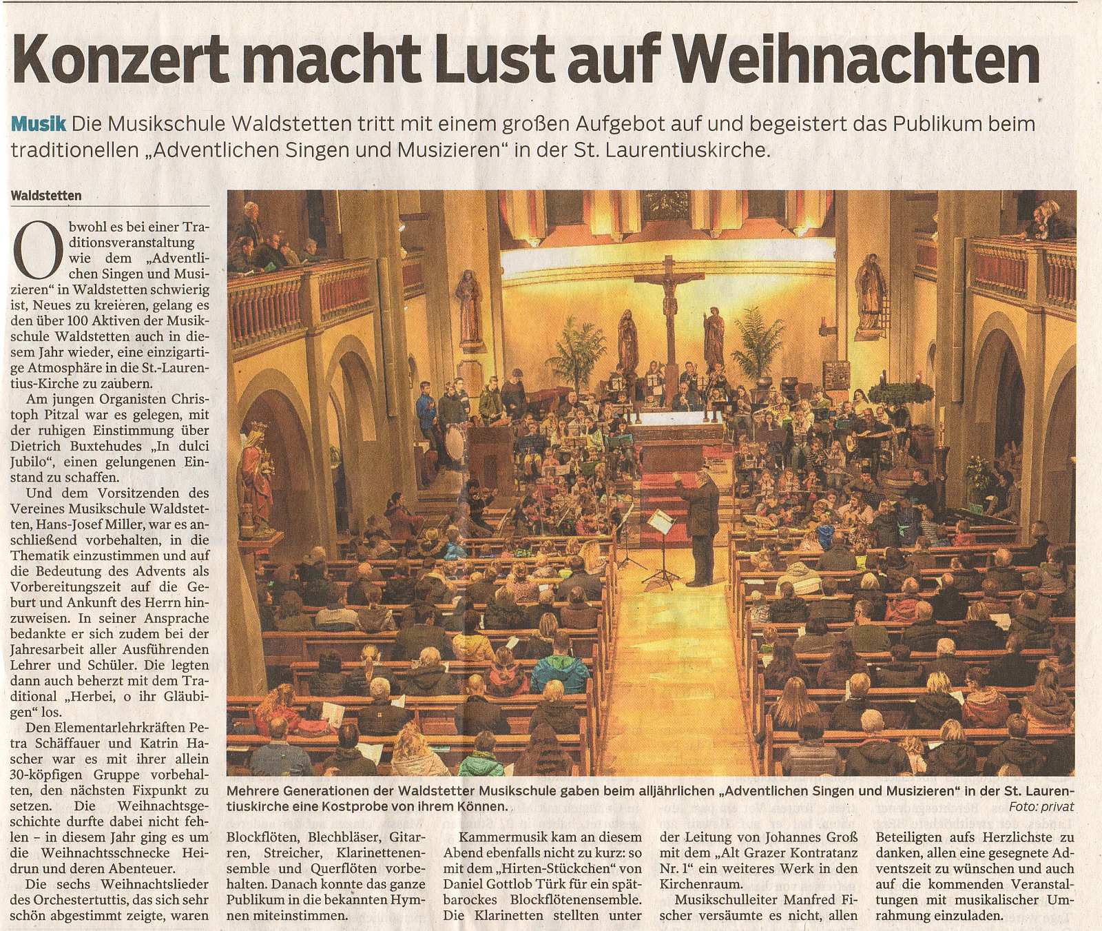 Presseartikel, Gmünder Tagespost, 17.12.2019 